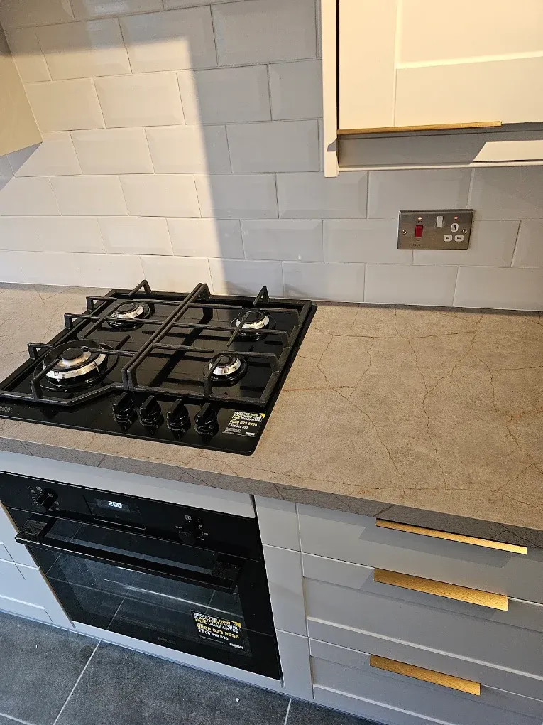 New kitchen sockets and hob connection
